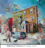 Bright Day at Cochrane St.-2, Oil on Canvas